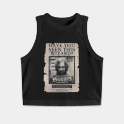 Женская укороченная майка-топ хлопок Сириус Блэк - Гарри Поттер