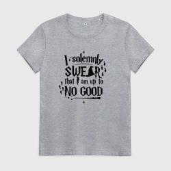 Женская футболка хлопок Замышляю шалость - Гарри Поттер