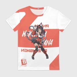 Женская футболка 3D Нэкомия Мана - ZZZ