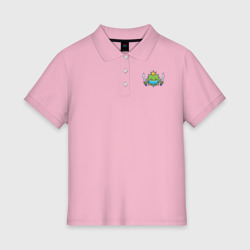 Женское поло хлопок Вирус воин