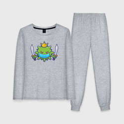 Женская пижама с лонгсливом хлопок Вирус воин