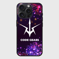 Чехол силиконовый для Apple iPhone 15 Pro Мax матовый Праздничный Code Geass