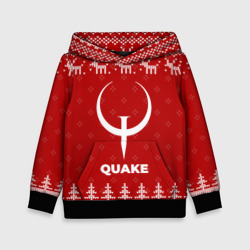Детская толстовка 3D Новогодний Quake с оленями