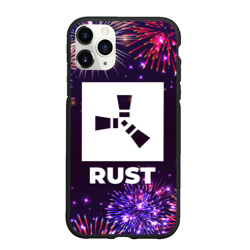 Чехол для iPhone 11 Pro Max матовый Праздничный Rust