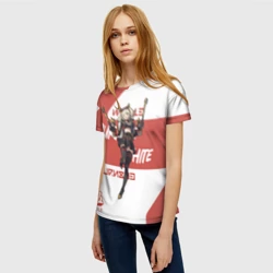 Женская футболка 3D Бёрнис Уайт - ZZZ - фото 2