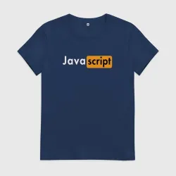 Женская футболка хлопок Javascript developer