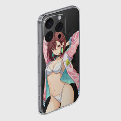 Чехол для iPhone 16 Pro силиконовый с защитой камеры Momo Ayase - фото 2