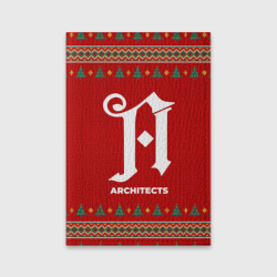 Обложка для паспорта матовая кожа Architects new year