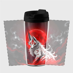 Термокружка-непроливайка Японская белая лиса - фото 2