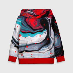 Детская толстовка 3D Флюид арт абстракция