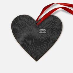 Деревянная игрушка Сердце Arctic Monkeys - белые линии