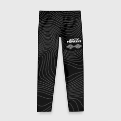 Детские леггинсы 3D Arctic Monkeys - белые линии