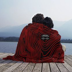 Плед 3D Arctic Monkeys - красные линии - фото 2