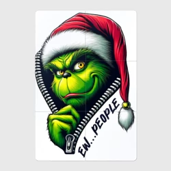 Магнитный плакат 2Х3 Гринч с надписью фу люди