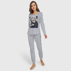 Женская пижама с лонгсливом хлопок Сейширо Наги - Синяя тюрьма: Блю Лок - фото 2