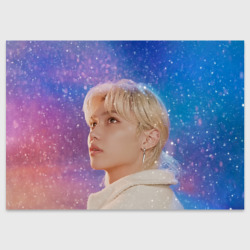 Поздравительная открытка Winter falls Felix Stray Kids