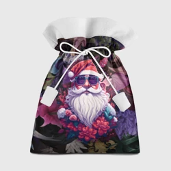 Подарочный 3D мешок Дед мороз в цветах