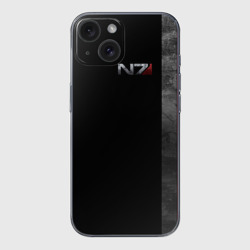 Чехол для iPhone 15 силиконовый с защитой камеры Shepard N7