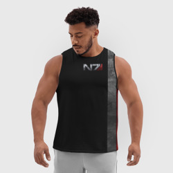 Мужская спортивная майка 3D Shepard N7 - фото 2