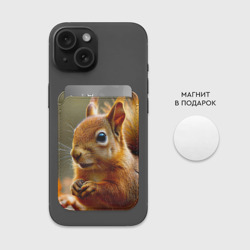 Картхолдер Magsafe магнитный Большая белочка - фото 2