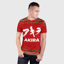 Мужская футболка 3D Slim Akira new year - фото 2