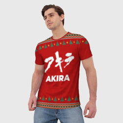 Мужская футболка 3D Akira new year - фото 2