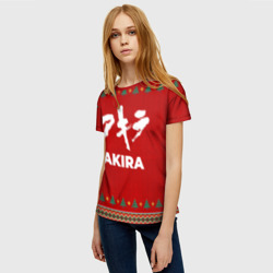 Женская футболка 3D Akira new year - фото 2