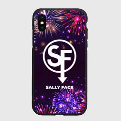 Чехол для iPhone XS Max матовый Праздничный Sally Face