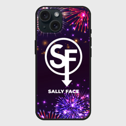 Чехол силиконовый для Apple iPhone 15 матовый Праздничный Sally Face