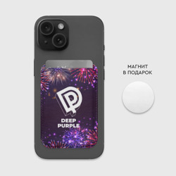 Картхолдер Magsafe магнитный Праздничный Deep Purple - фото 2