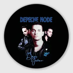 Круглый коврик для мышки Dave Gahan of Depeche Mode