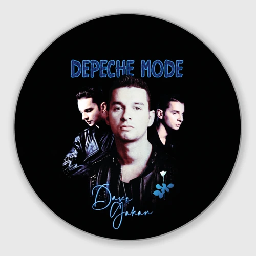 Круглый коврик для мышки Dave Gahan of Depeche Mode
