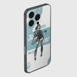 Чехол для iPhone 16 Pro силиконовый с защитой камеры Джейн Доу - ZZZ - фото 2