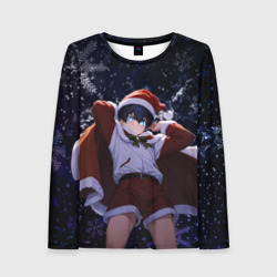 Женский лонгслив 3D Новогодний Исаги Йоичи - Синяя Тюрьма: Блю лок