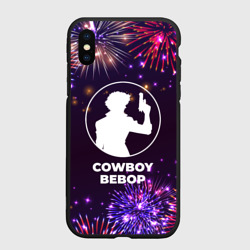 Чехол для iPhone XS Max матовый Праздничный Cowboy Bebop