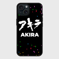Чехол силиконовый для Apple iPhone 15 матовый Akira конфети