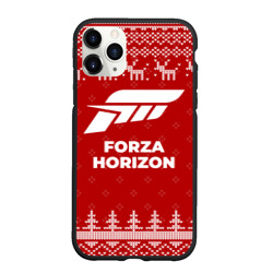 Чехол для iPhone 11 Pro Max матовый Новогодний Forza Horizon с оленями
