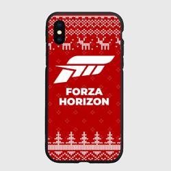 Чехол для iPhone XS Max матовый Новогодний Forza Horizon с оленями