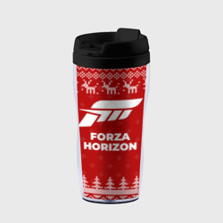 Термокружка-непроливайка Новогодний Forza Horizon с оленями