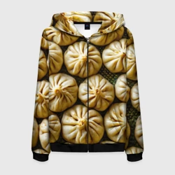 Мужская толстовка 3D на молнии Хинкали