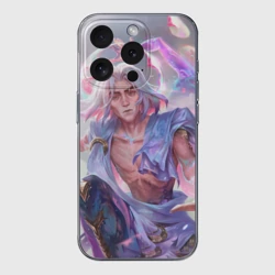 Чехол для iPhone 15 Pro силиконовый с защитой камеры Виктор Аркейн