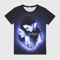 Женская футболка 3D Twilight Bella and Edward 