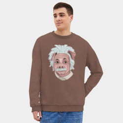 Мужской свитшот oversize без начеса хлопок Свин арт - фото 2