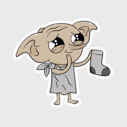 Наклейка Добби и носки