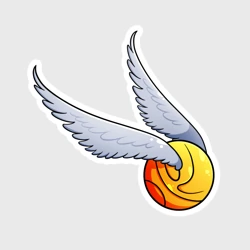 Наклейка Золотой снитч Гарри Поттер