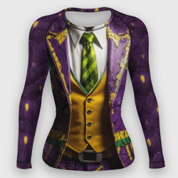 Женский рашгард 3D Фиолетовый костюм Джокера