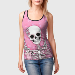 Женская майка 3D Скелет-милашка - фото 2