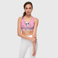 Женский спортивный топ 3D Скелет-милашка - фото 2