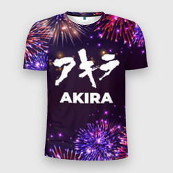 Мужская футболка 3D Slim Праздничный Akira