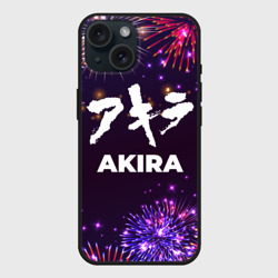 Чехол силиконовый для Apple iPhone 15 матовый Праздничный Akira